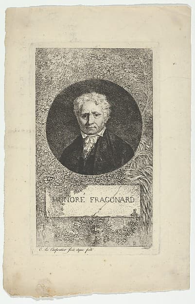 Portrait of Jean Honoré Fragonard, by Charles Louis François Le Carpentier