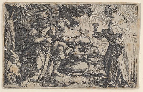 Lot and His Daughters, by Georg Pencz