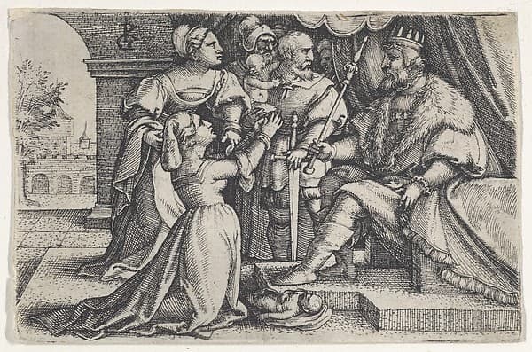 The Judgment of Solomon, from "Scenes from the Old Testament", by Georg Pencz