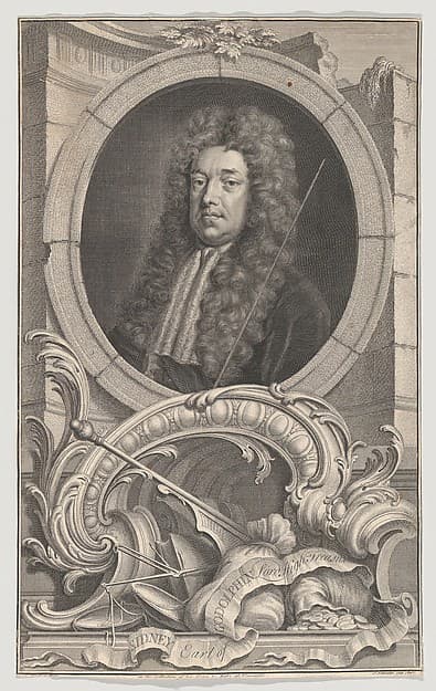 Sidney, Earl of Godolphin, Lord High Treasurer, by Jacob Houbraken