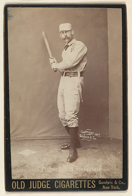 C. M. Smith, Shortstop, Pittsburgh, from the series Old Judge Cigarettes, by Goodwin & Company