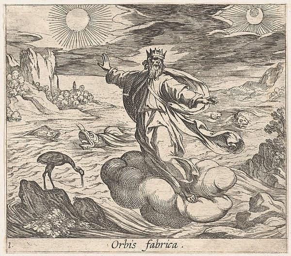 Plate 1: The Creation of the World (Orbis fabrica), from Ovid's 'Metamorphoses', by Antonio Tempesta