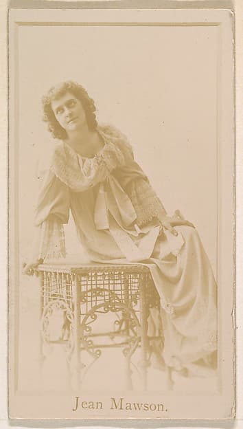 Jean Mawson, from the Actresses series (N245) issued by Kinney Brothers to promote Sweet Caporal Cigarettes, by Kinney Brothers Tobacco Company
