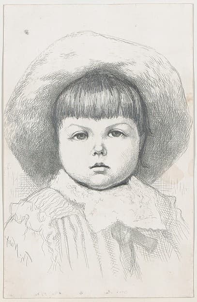 Portrait of a Child (Cyril Nast?), by Thomas Nast