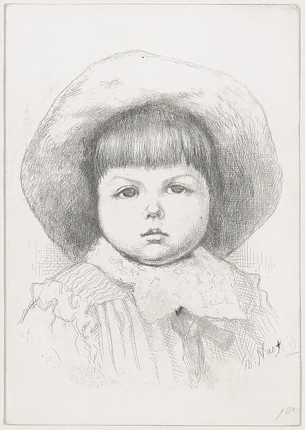 Portrait of a Child (Cyril Nast?), by Thomas Nast