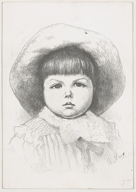 Portrait of a Child (Cyril Nast?), by Thomas Nast