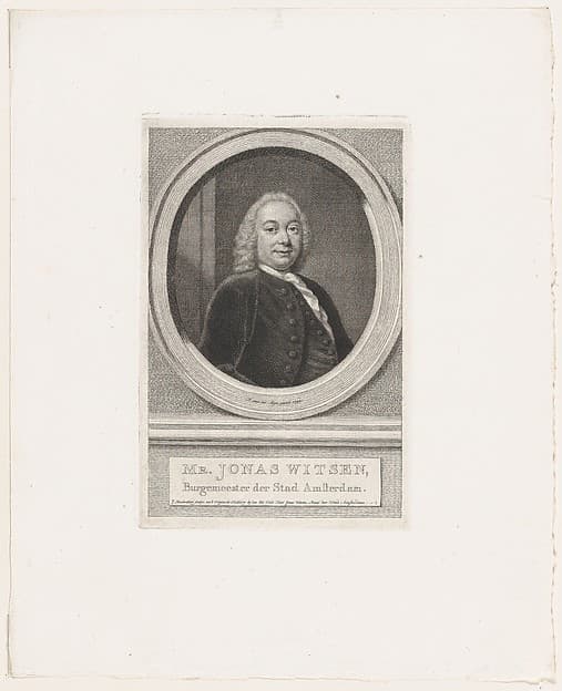 Jonas Witsen, Burgemeester der Stad Amsterdam, by Jacob Houbraken