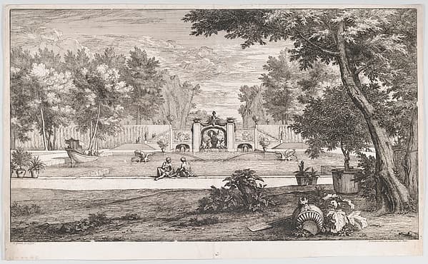 Grand Garden View, by Abraham Genoels II