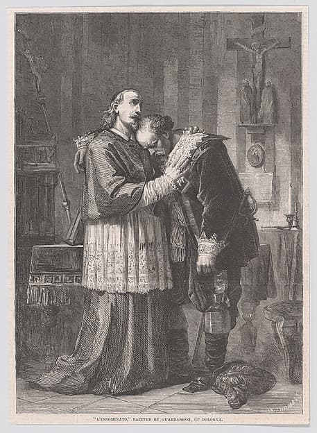 L'Innominato, from "Illustrated London News", by William Luson Thomas