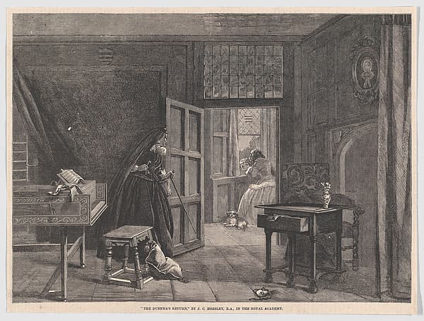 The Duenna's Return, from "Illustrated London News", by William Luson Thomas