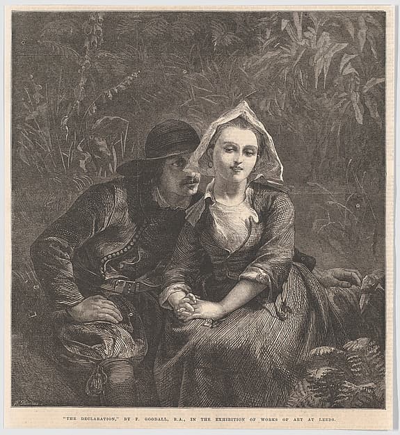 The Declaration, from "Illustrated London News", by William Luson Thomas