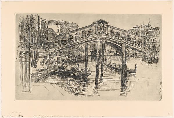 The Rialto, Venice, by Frank Duveneck