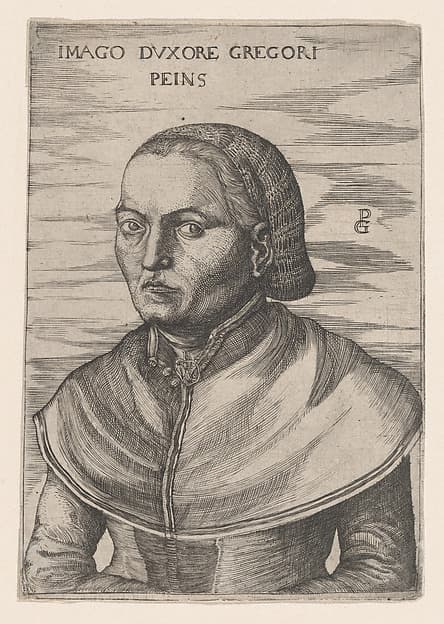 Portrait of the Wife of Georg Pencz (Imago Duxore Gregori Peins)