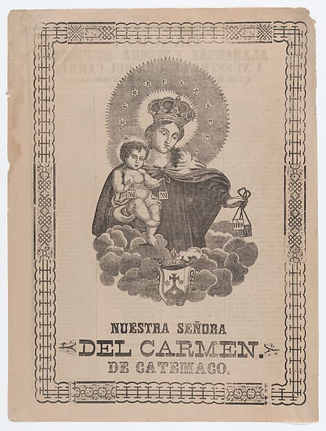Our Lady of Catemaco holding the Christ Child, by José Guadalupe Posada