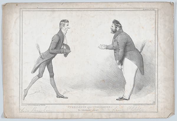 Tweedledum and Tweedledee, or, The Schoolmaster [i]s abroad!, by John Doyle