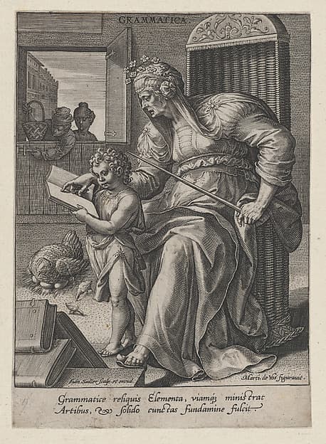 Grammatica, from "The Seven Liberal Arts", by Johann Sadeler I