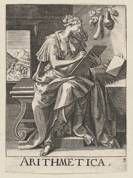 Arithmetica, from "The Seven Liberal Arts", by Johann Sadeler I