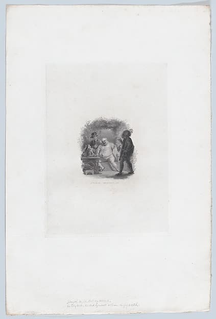 Sir Toby Belch and Sir Andrew Aguecheek (Shakespeare, Twelfth Night, Act 2, Scene 3), by Henry Chawner Shenton, the elder