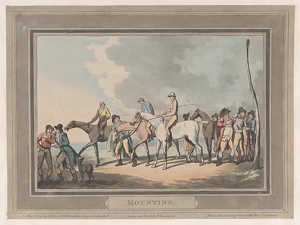 Mounting [The Mount], by Thomas Rowlandson