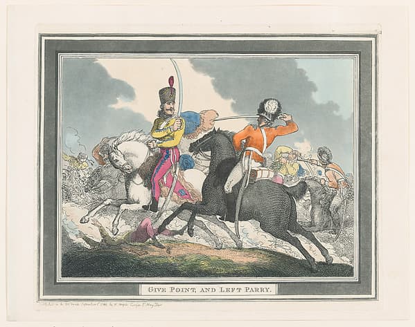 Give Points and Left Parry, by Thomas Rowlandson