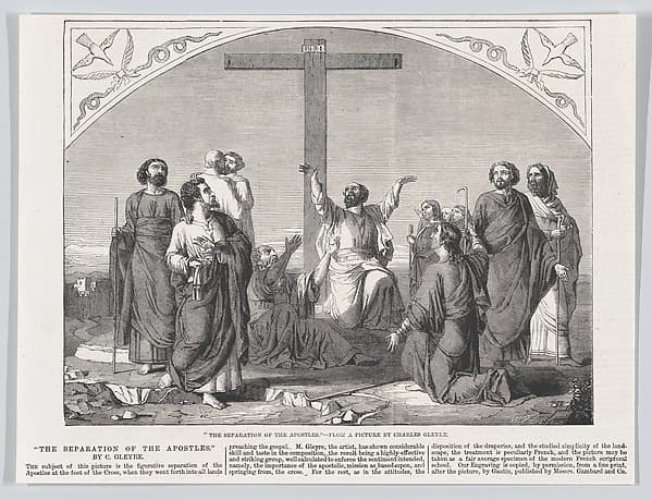 The Mission of the Apostles, from "Illustrated London News", by William Luson Thomas