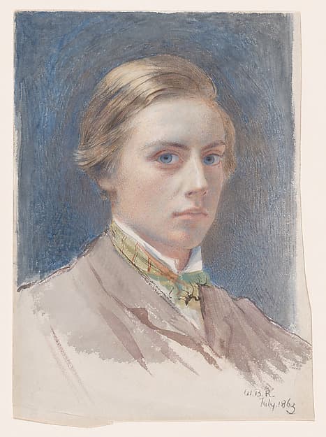 Self-portrait, aged 21, by Sir William Blake Richmond