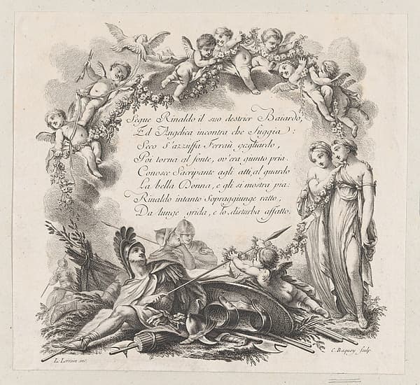 Vignette for the first chant of Roland Furieux, by C. Baquoy