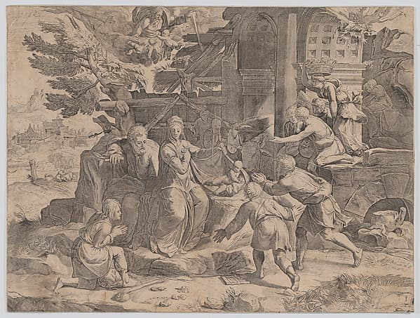 The Adoration of the Shepherds, by Cornelis Cort