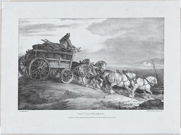 The Coal Waggon [sic.], by Théodore Géricault