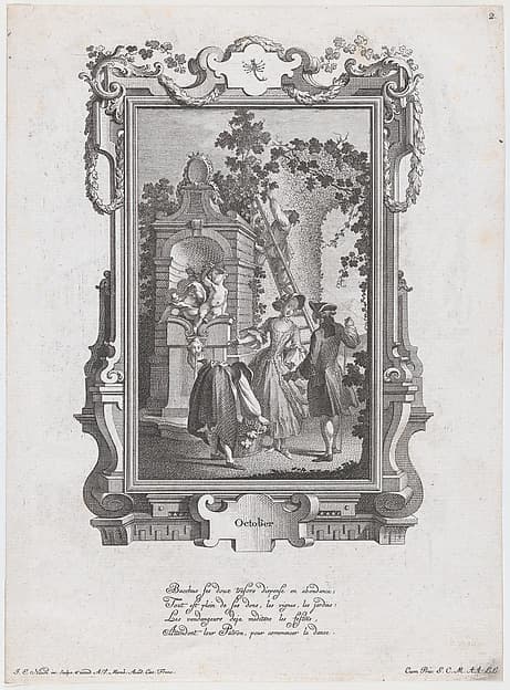 October, from "Twelve Months of the Year", by Johann Esaias Nilson