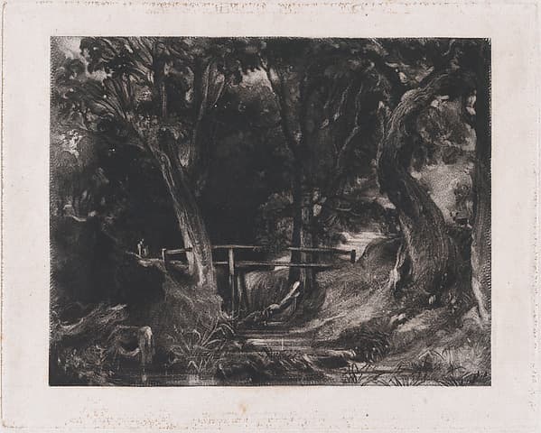 A Dell, Helmingham Park, Suffolk, by David Lucas