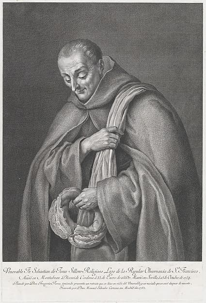 Portrait of the venerable Franciscan Father Sebastian Sillero, by Manuel Salvador Carmona