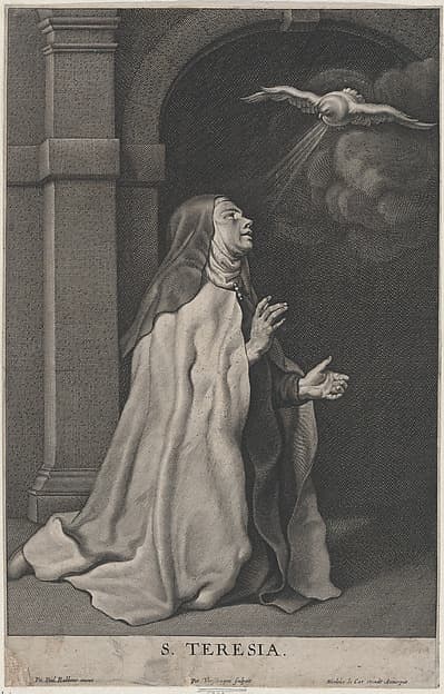 Saint Teresa of Avila's Vision of the Dove, by Pierre van Schuppen