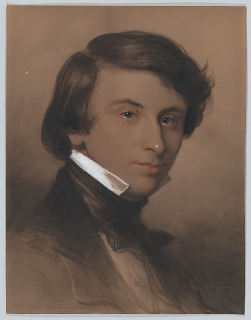 Portrait of Alfred-Victor, Comte de Vigny (1797‒1863), by Achille-Jacques-Jean-Marie Devéria
