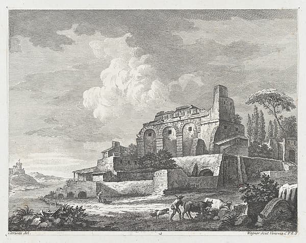 Landscape with Ruins, by Joseph Wagner