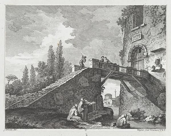 Landscape with Bridge, by Joseph Wagner