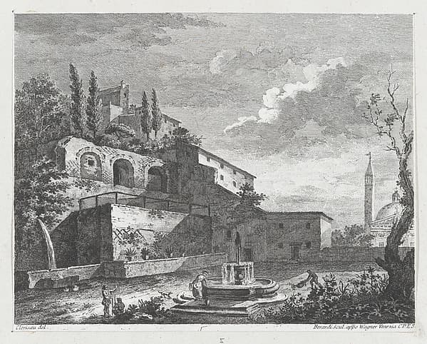 Landscape with Ruins and Fountain, by Fabio Berardi