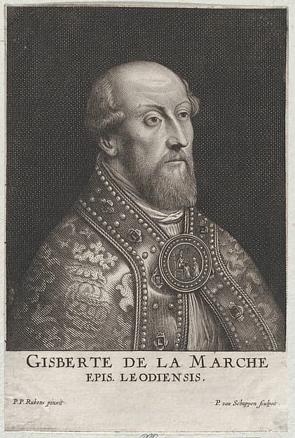 Portrait of Gisbert de la Marche, Bishop of Liège, by Pierre van Schuppen