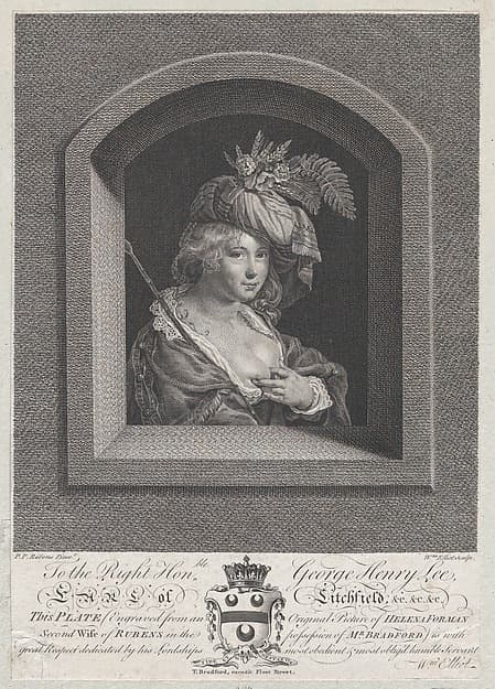 Portrait of Susanna Lunden, sister of Helena Fourment, by William Elliot