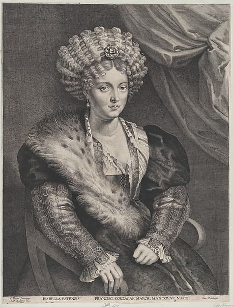 Portrait of Isabella d'Este, by Lucas Vorsterman I