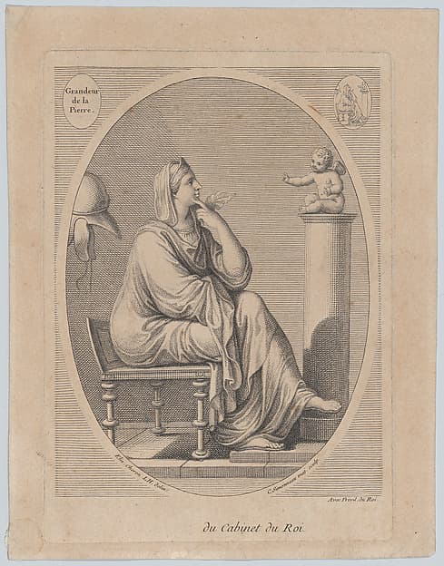 Grandeur de la pierre, after Eliz. Cheron, by Charles Simonneau