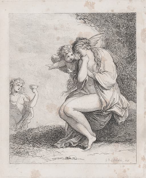 Ariadne on Naxos Approached by Bacchus, by Thomas Rowlandson