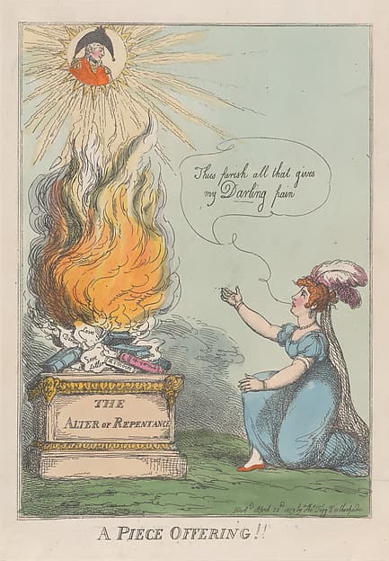A Piece Offering!! Memoirs, Life, Letters &c. of M. A. Clarke, by Thomas Rowlandson