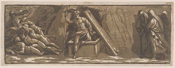 Resurrection of Christ, by Ugo da Carpi