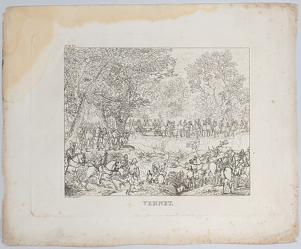 Stag Hunt, by Carle (Antoine Charles Horace) Vernet