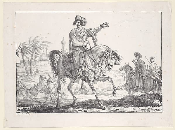 Mamluk on Horseback, by Carle (Antoine Charles Horace) Vernet
