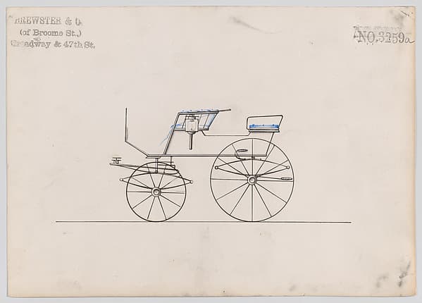 Design for T-Cart, no. 3259a, by Brewster & Co.