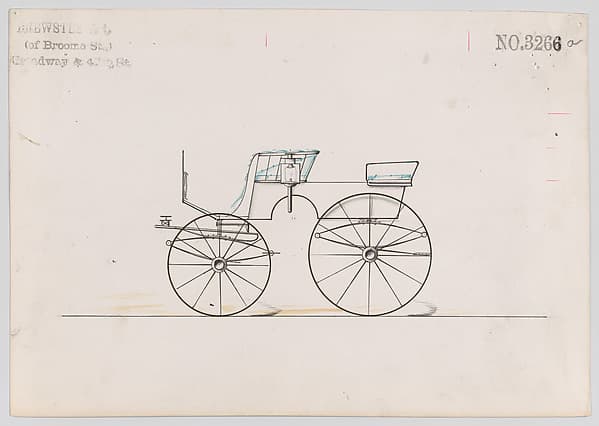 Design for T-Cart, no. 3266a, by Brewster & Co.
