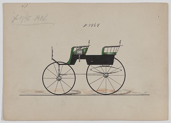 Design for T-Cart, no. 3969, by Brewster & Co.