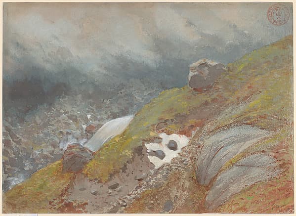 View Above Handeck, Switzerland, by Eugène-Emmanuel Viollet-le-Duc